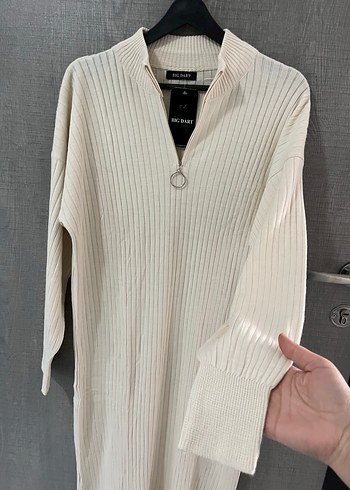 Tesettür Triko Elbise - Görsel 7