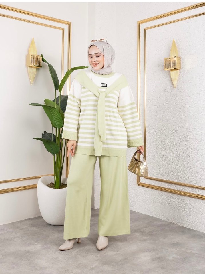 Triko Tesettür Takım - Görsel 3