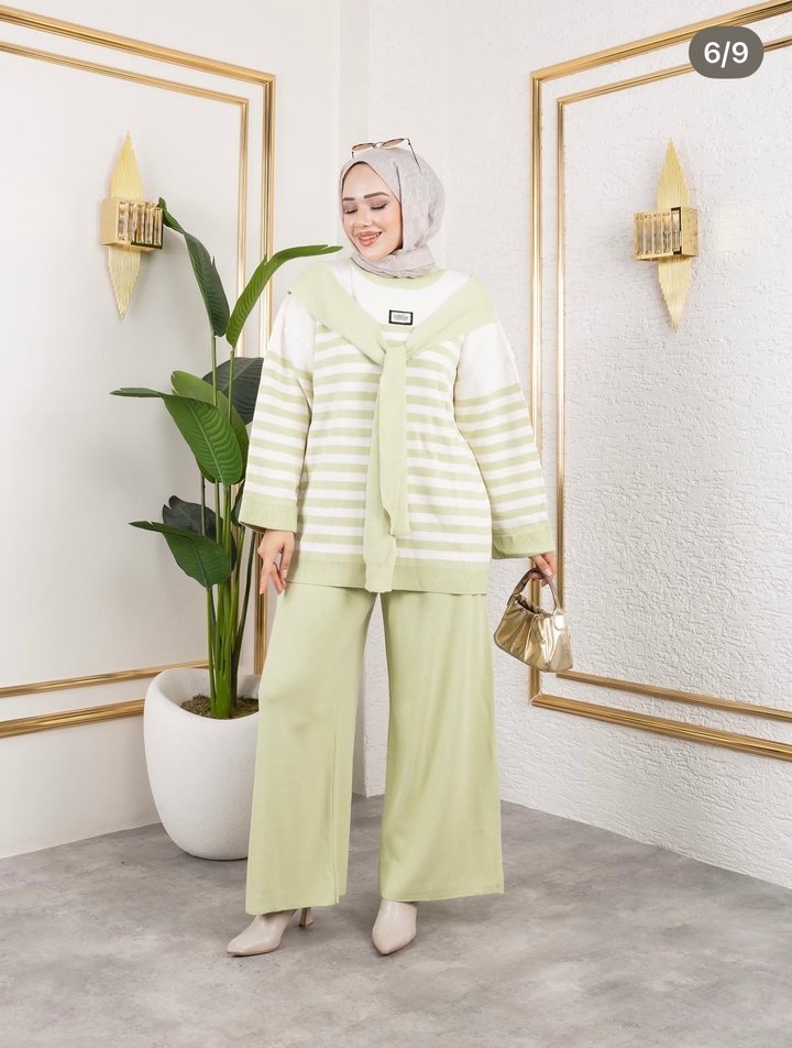 Triko Tesettür Takım - Görsel 5