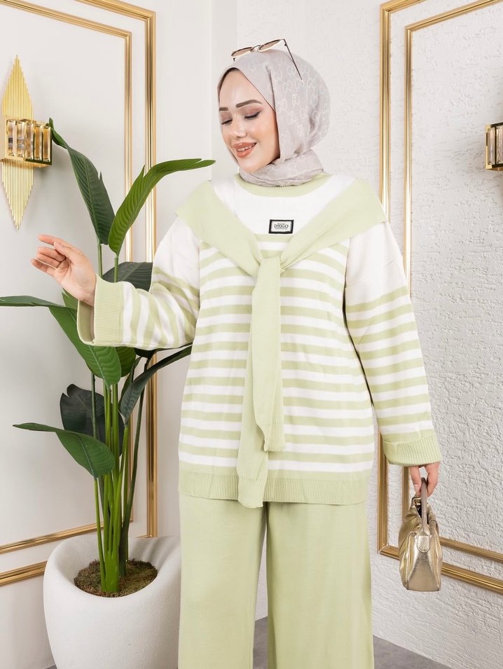 Triko Tesettür Takım - Görsel 4