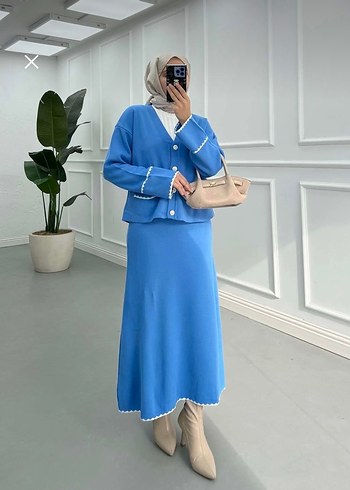 Mavi Triko Etek Takım - Görsel 2