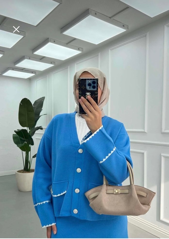 Mavi Triko Etek Takım - Görsel 3