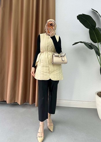 Kapitone Yelek - Görsel 5