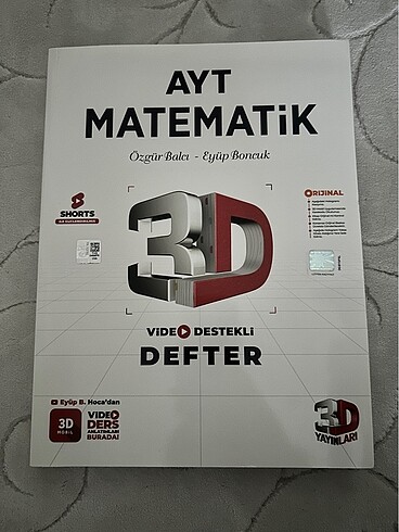 3D AYT MATEMATİK VİDEO DESTEKLİ DEFTER (VDD) SORU BANKASI