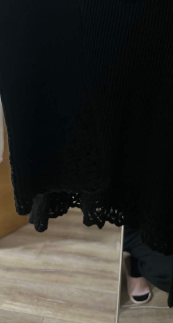 Düğmeli Siyah Kadın Triko Kazak - Görsel 2