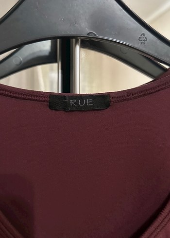 Kadın Bordo V Yaka Uzun Kollu Bluz - Görsel 3