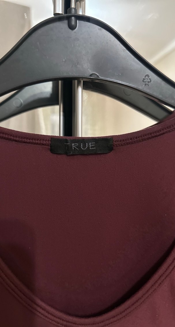 Kadın Bordo V Yaka Uzun Kollu Bluz - Görsel 3