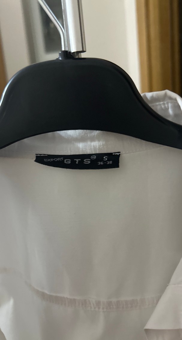 Nakışlı Düğmeli Beyaz Kadın Gömlek - Görsel 5