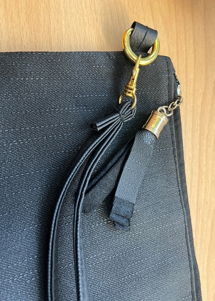 Siyah portföy çanta - Görsel 3