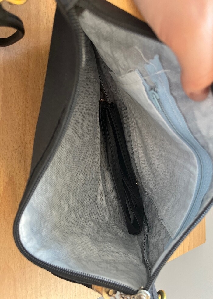 Siyah portföy çanta - Görsel 5