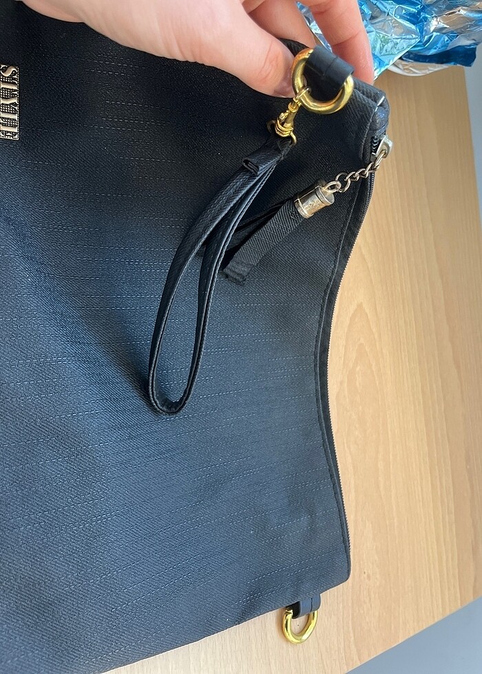 Siyah portföy çanta - Görsel 4