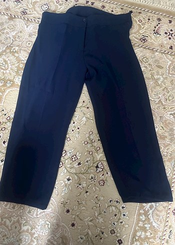 Alvina Kadın  Mavi Vintage Rozet pantolonlu takım - Görsel 4