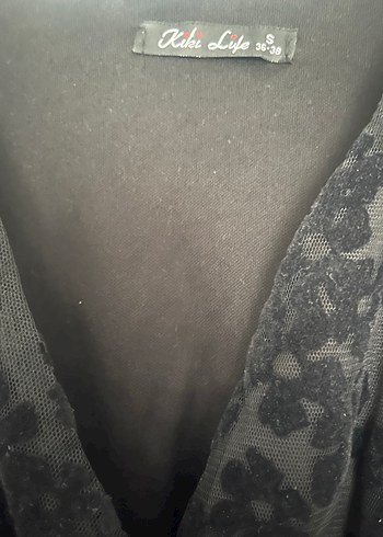 Nakışlı Siyah Gotik Uzun Kadın Elbise - Görsel 6