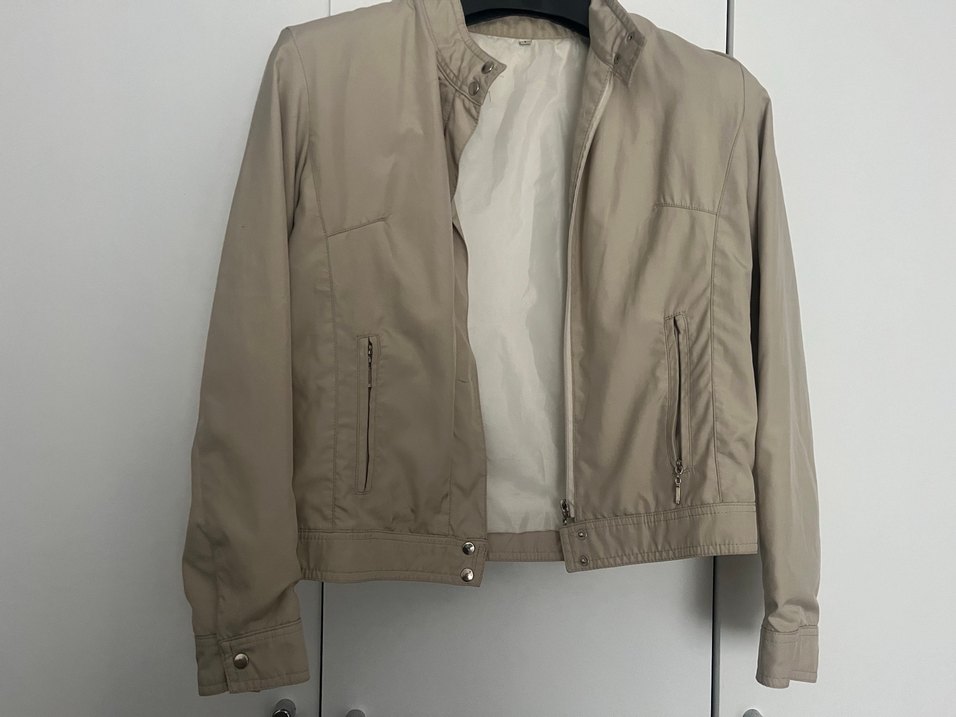 Düğmeli Bej Midi ceket - Görsel 5