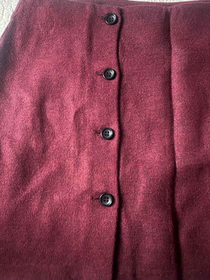 Bordo Süet Kadın Atkı - Görsel 3