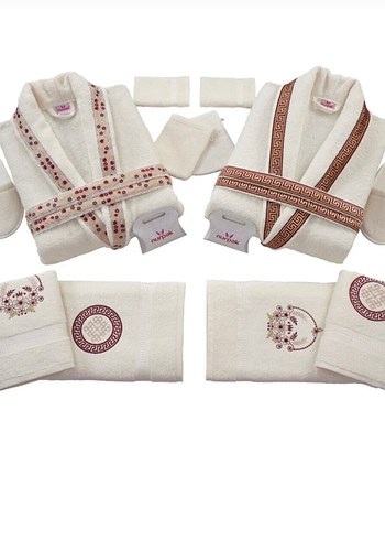 ÇİFT BORNOZ TAKIMI - Görsel 3