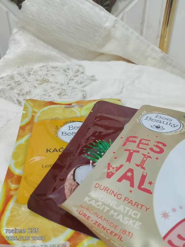 Kadınlar için Kağıt Maske Seti - Görsel 2