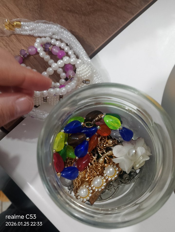 Renkli Boncuklu Bohem Kadın Takı kavanozu - Görsel 3