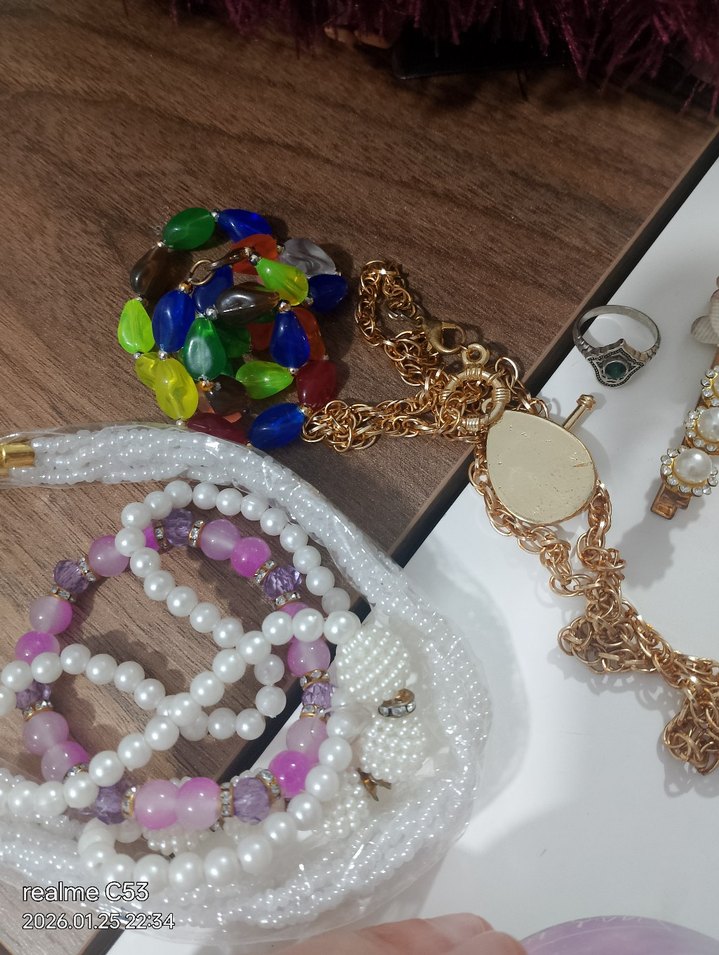 Renkli Boncuklu Bohem Kadın Takı kavanozu - Görsel 2