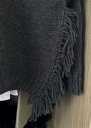 Gri Örgü Kadın Kazak - Görsel 3