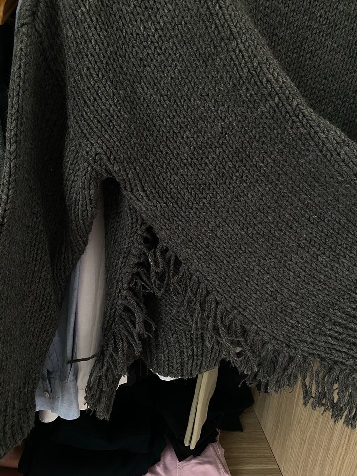 Gri Örgü Kadın Kazak - Görsel 2