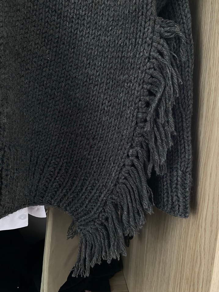 Gri Örgü Kadın Kazak - Görsel 3