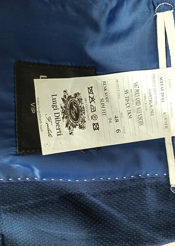 48 Beden lacivert Renk Indigo damatlık