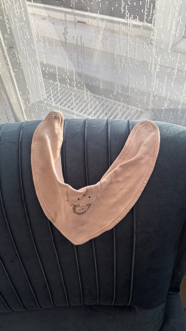 Bebek için pastel renkli baskılı önlük - Görsel 5