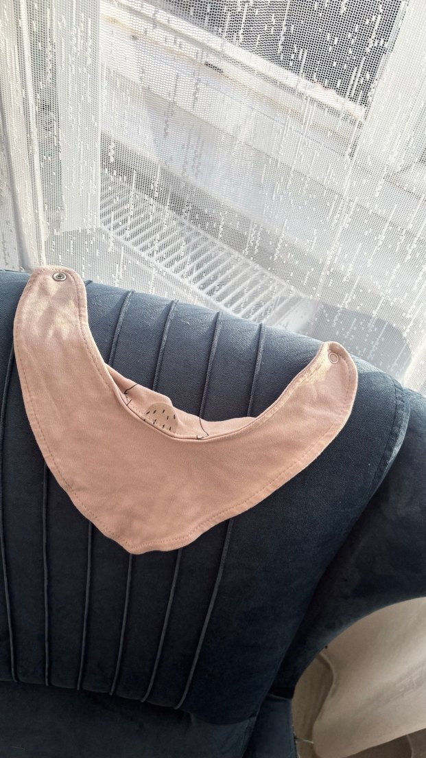 Bebek için pastel renkli baskılı önlük - Görsel 3