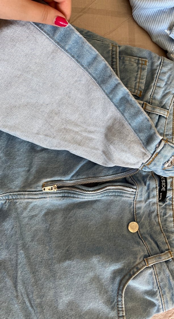 Kadın Kot Şort Etek - Görsel 3