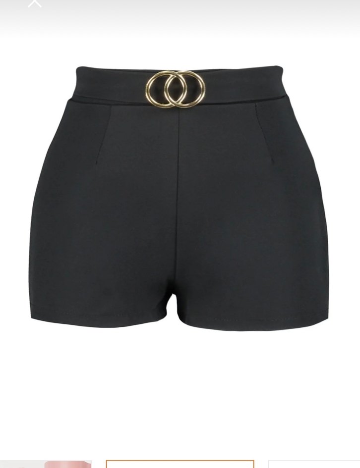 Siyah Mini Şort - Görsel 3