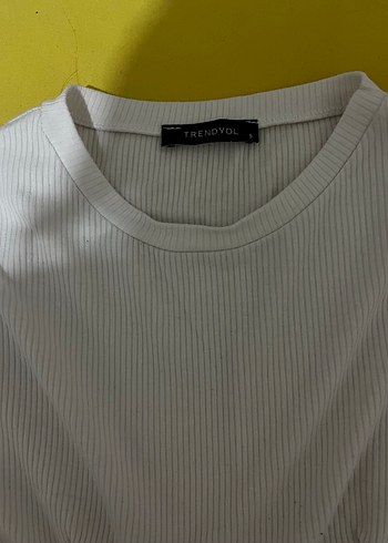 Beyaz Uzun Kollu Kadın Tişört - Görsel 4