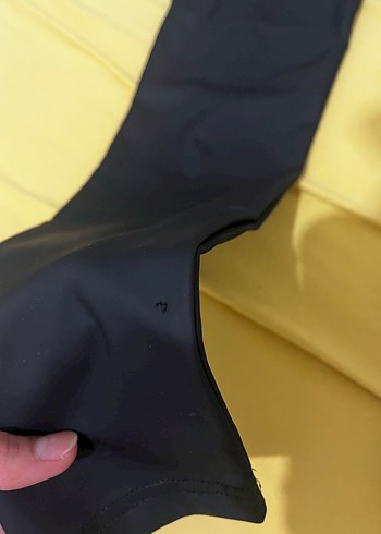 Siyah Kadın deri tayt - Görsel 5