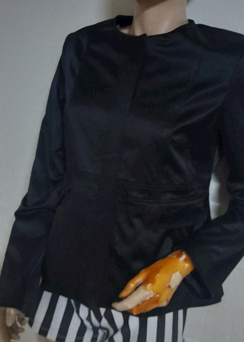 Siyah Kadın Uzun Kollu Blazer