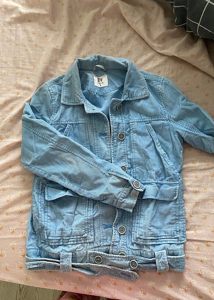 oversize kadife ceket - Görsel 2