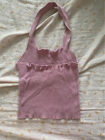 boyundan bağlamalı bluz - Görsel 2