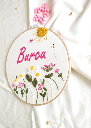 Bohem Nakışlı Burcu İsimli Duvar Süsü - Görsel 2