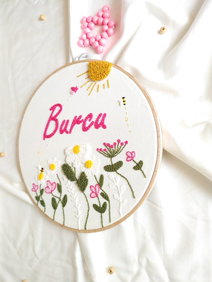 Bohem Nakışlı Burcu İsimli Duvar Süsü - Görsel 2