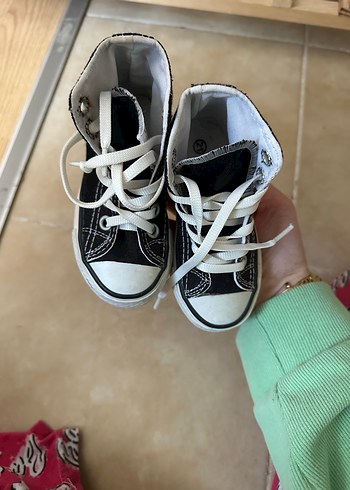 Gri-Beyaz Erkek Çocuk Spor Ayakkabı Velcro