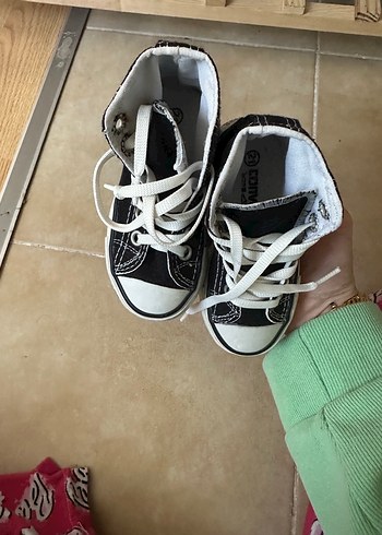 21 Beden Gri-Beyaz Erkek Çocuk Spor Ayakkabı Velcro