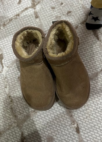 Kürklü Taba Süet Kadın Dolgu Topuk Bot - Görsel 5