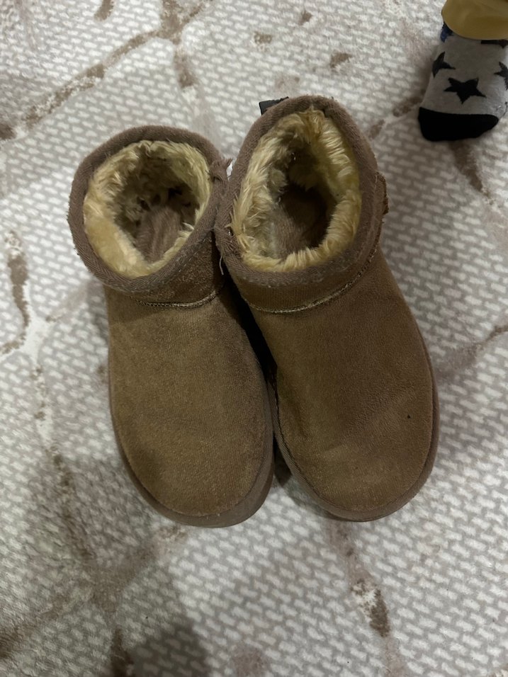 Kürklü Taba Süet Kadın Dolgu Topuk Bot - Görsel 5