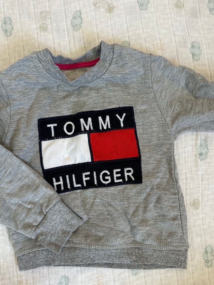 Tommy Hilfiger Gri Erkek Çocuk Sweatshirt - Görsel 3