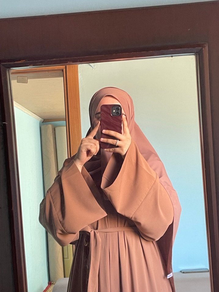 Bizon rengi abaya - Görsel 5