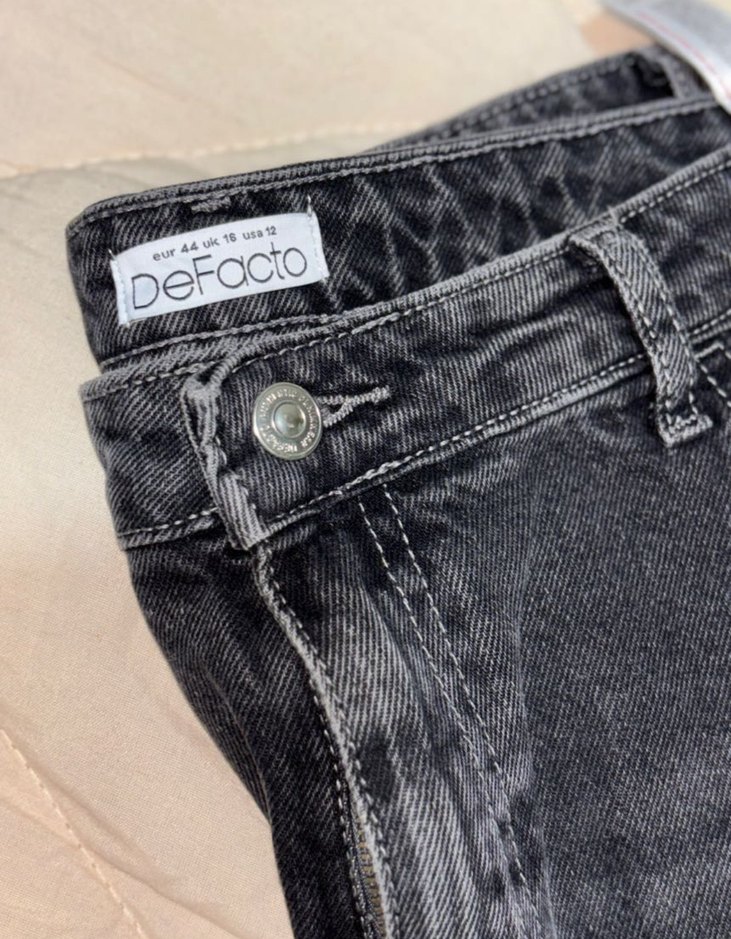 Füme rengi güzel  Boy Regular Fit Kadın Denim Jean - Görsel 2