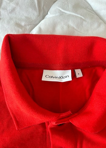 Kırmızı Düğmeli kadın  Polo Tişört - Görsel 3