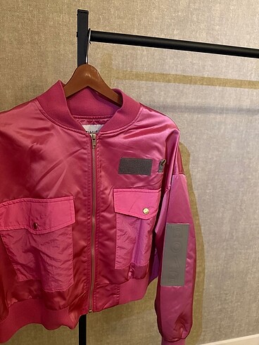 Twist Twist Kısa Pembe Kadın Mont