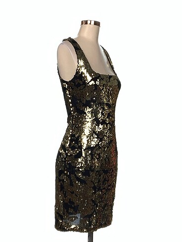 Saten Vintage Love Kısa Elbise p İndirimli.