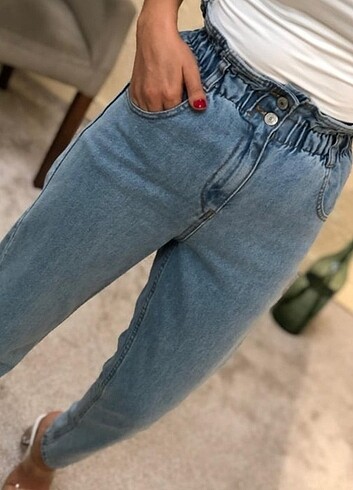 BELI LASTIKLI MOM JEAN