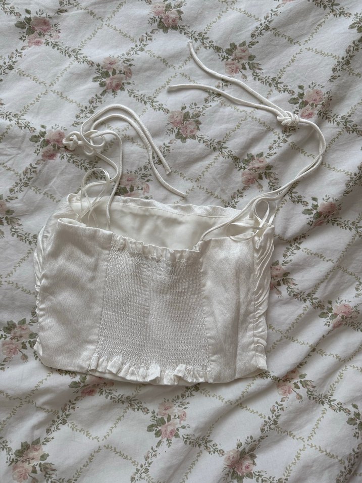 askılı saten üst - Görsel 3